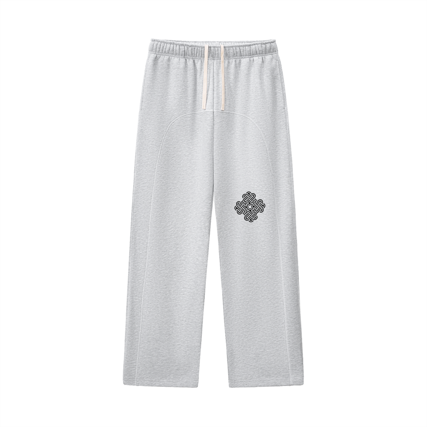 Lostago™ Fleece-Sweatpants mit Kontrastnähten