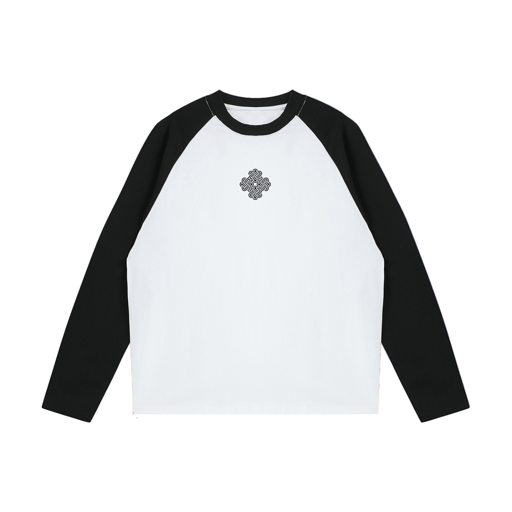 Color-Blocked Raglan Long-Sleeve T-Shirt